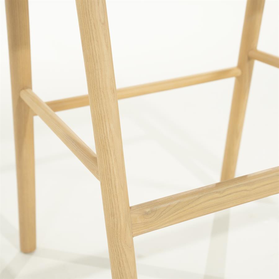 Barstoel Rayven Essen en stof Naturel (zithoogte 75cm) - Afbeelding 23