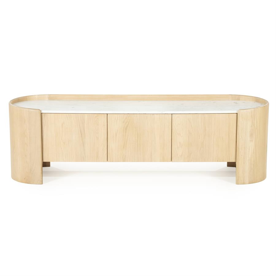 TV-meubel Don Marmer en eikenhout 165 cm - Afbeelding 15