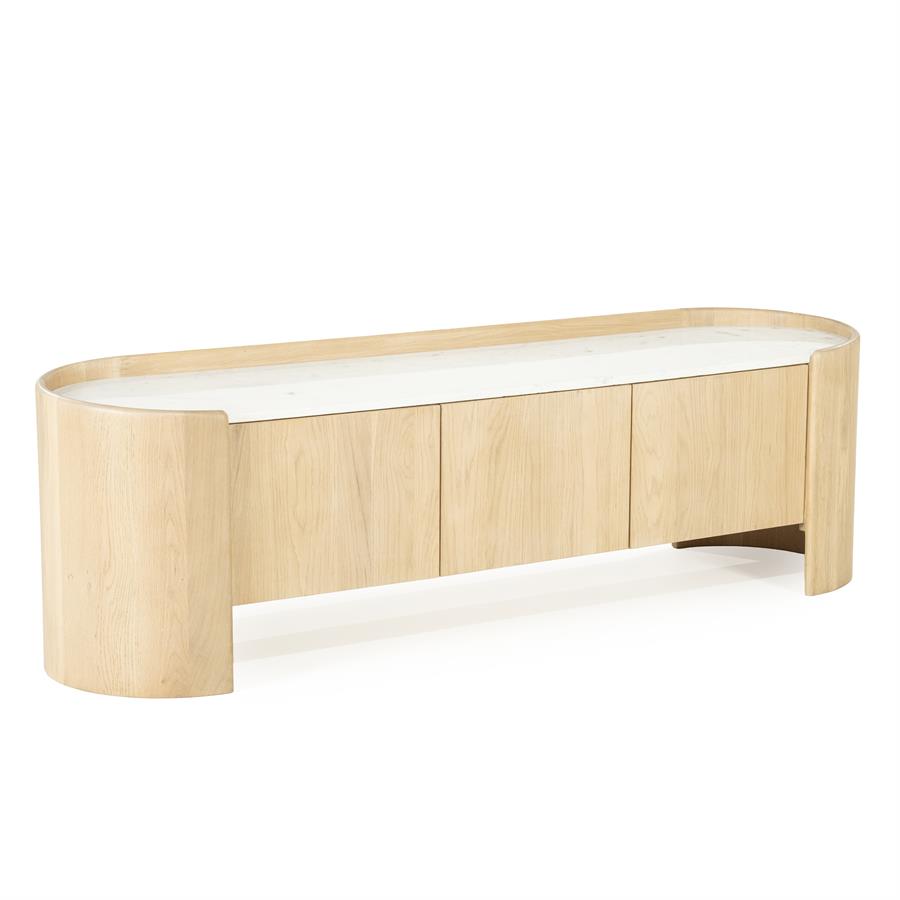 TV-meubel Don Marmer en eikenhout 165 cm - Afbeelding 19