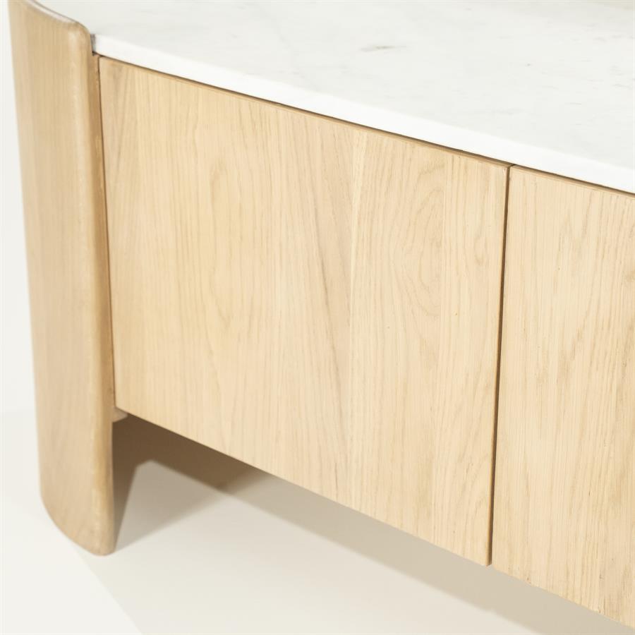 TV-meubel Don Marmer en eikenhout 165 cm - Afbeelding 25