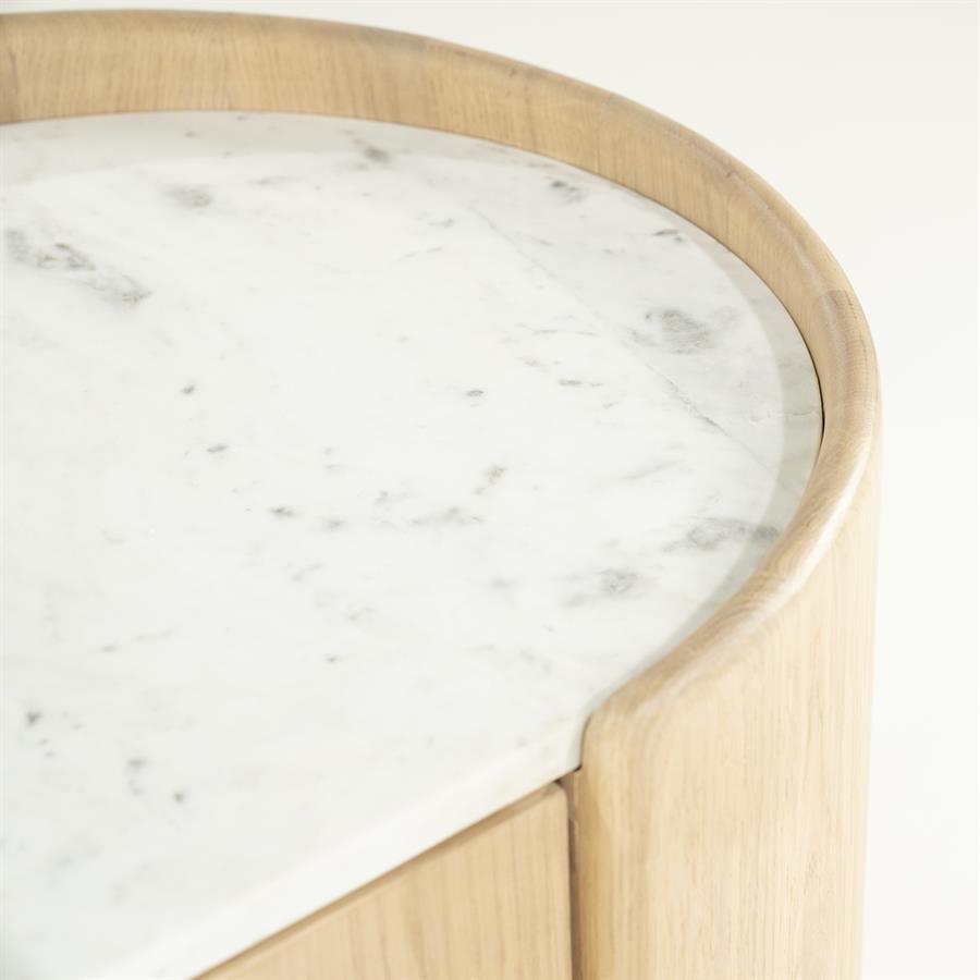 TV-meubel Don Marmer en eikenhout 165 cm - Afbeelding 26