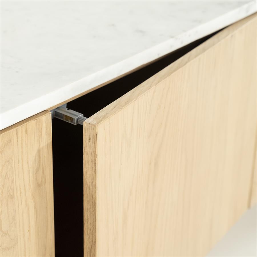 TV-meubel Don Marmer en eikenhout 165 cm - Afbeelding 27