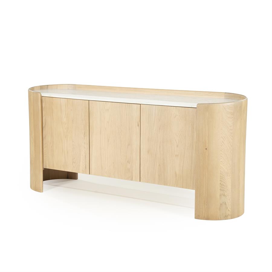Dressoir Don Marmer en eikenhout 165cm - Afbeelding 16