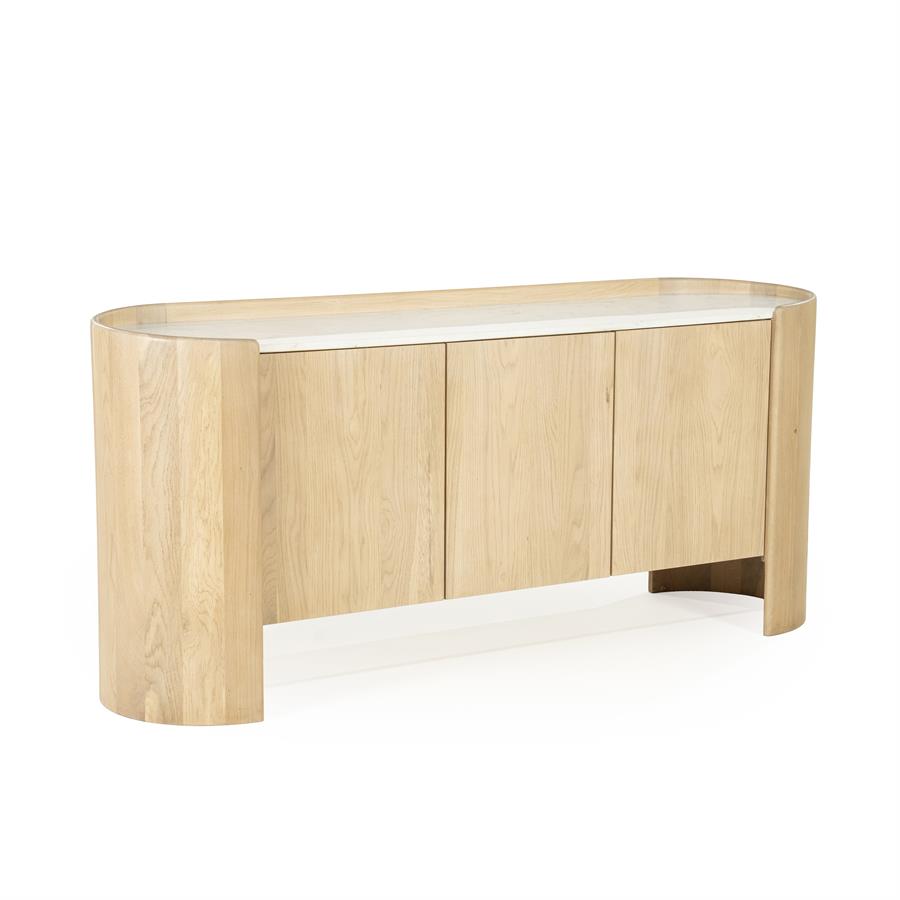 Dressoir Don Marmer en eikenhout 165cm - Afbeelding 19
