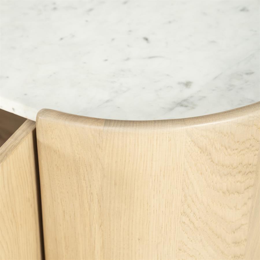 Dressoir Don Marmer en eikenhout 165cm - Afbeelding 24