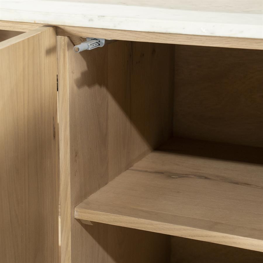 Dressoir Don Marmer en eikenhout 165cm - Afbeelding 25
