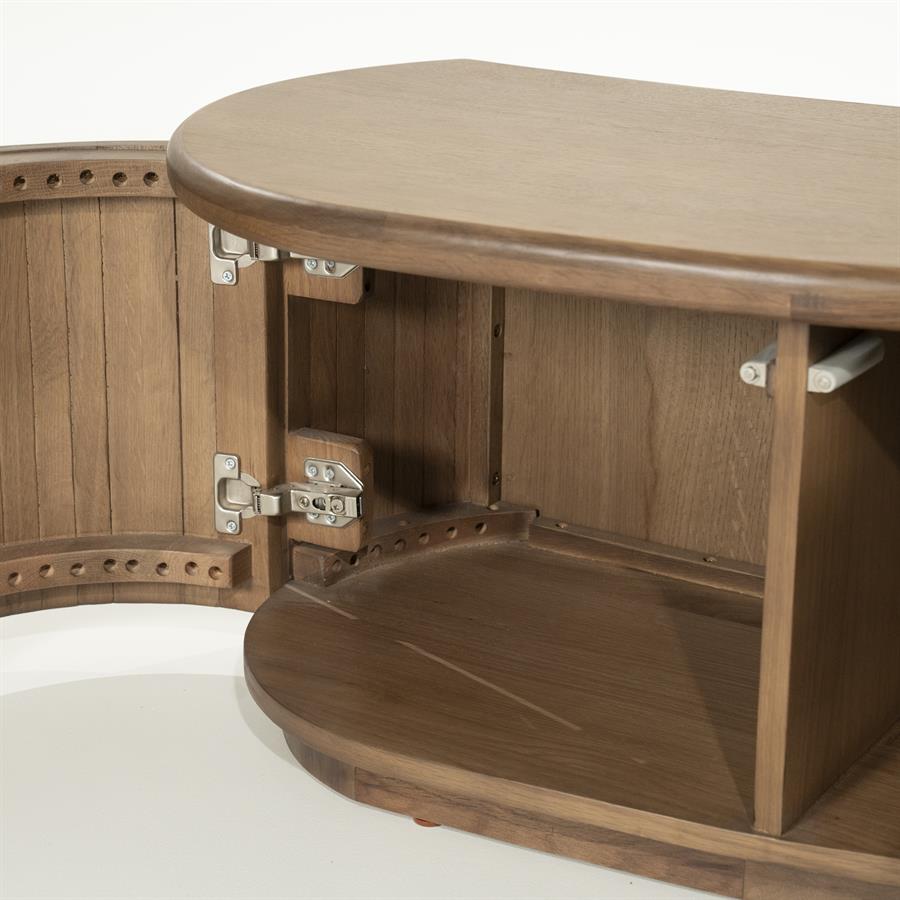 TV meubel Josh Eikenhout 180 cm - bruin - Afbeelding 19