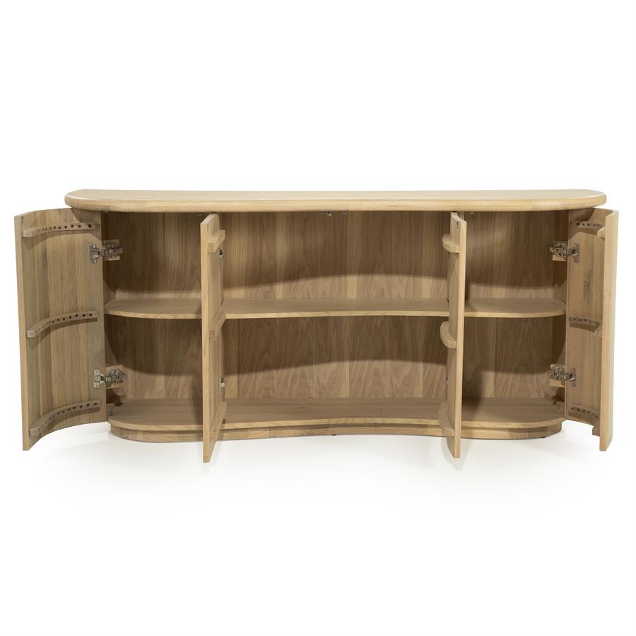 Dressoir Josh Eikenhout 180cm - Naturel - Afbeelding 23