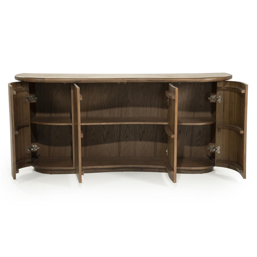 Dressoir Josh Eikenhout 180cm - Bruin - Afbeelding 17