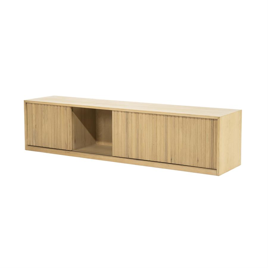 TV meubel Milo Eikenhout 180 cm - naturel - Afbeelding 14