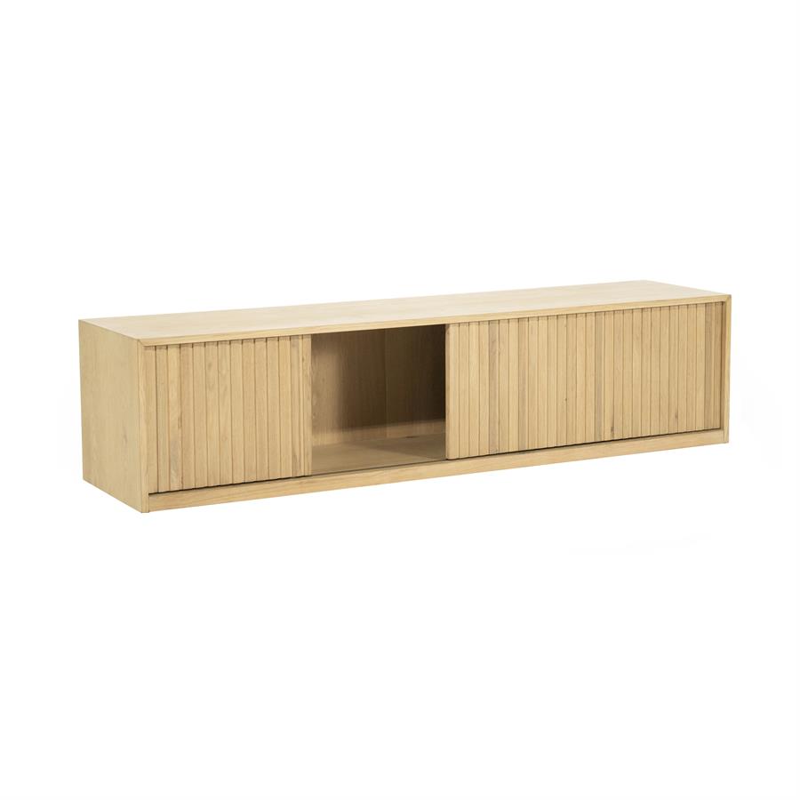 TV meubel Milo Eikenhout 180 cm - naturel - Afbeelding 17