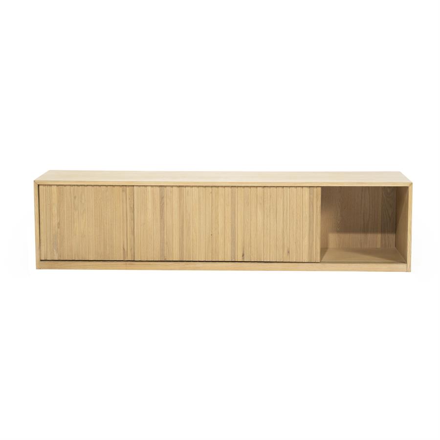 TV meubel Milo Eikenhout 180 cm - naturel - Afbeelding 18