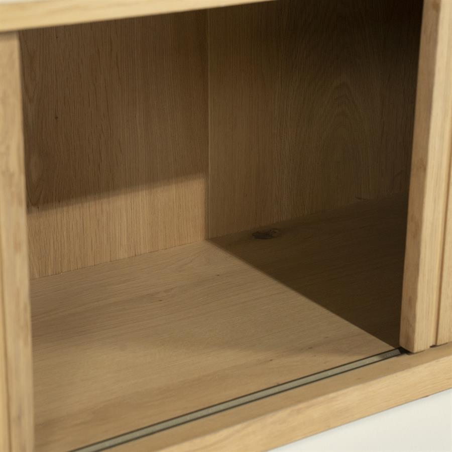 TV meubel Milo Eikenhout 180 cm - naturel - Afbeelding 22