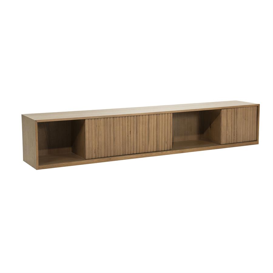 TV meubel Milo Eikenhout 240 cm - bruin - Afbeelding 18