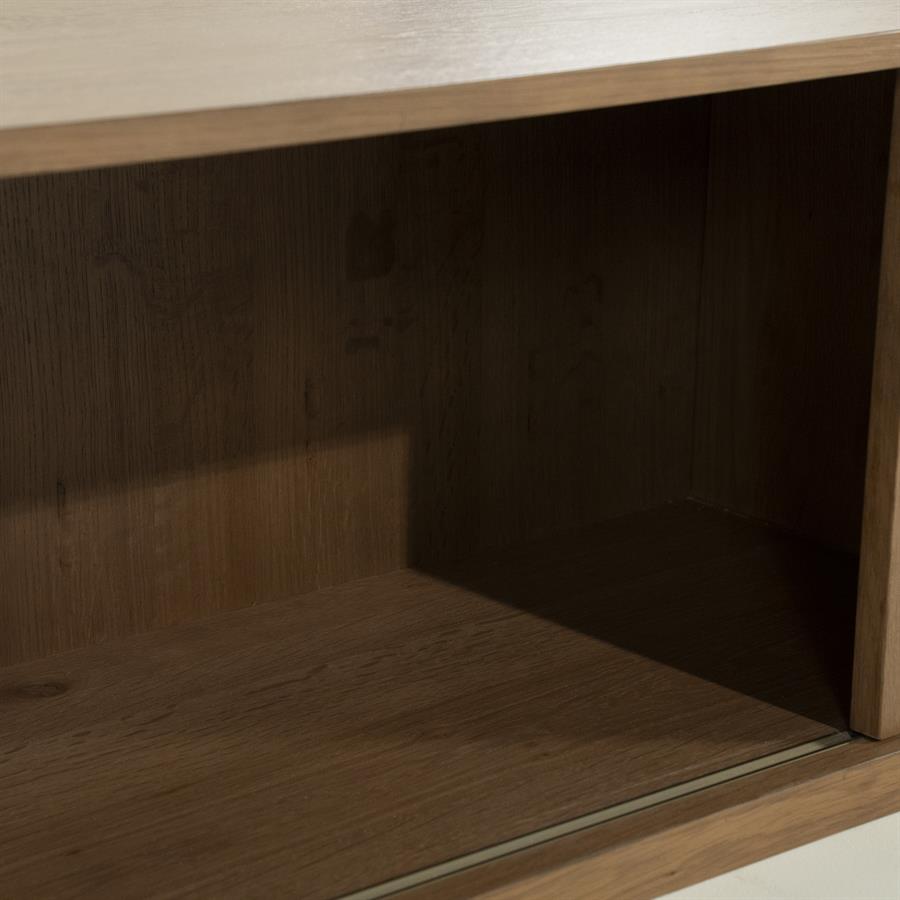 TV meubel Milo Eikenhout 240 cm - bruin - Afbeelding 24