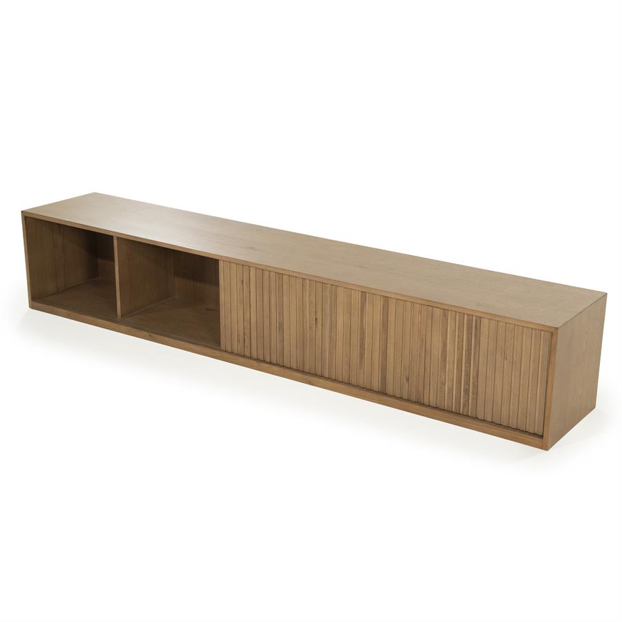 TV meubel Milo Eikenhout 240 cm - bruin - Afbeelding 26