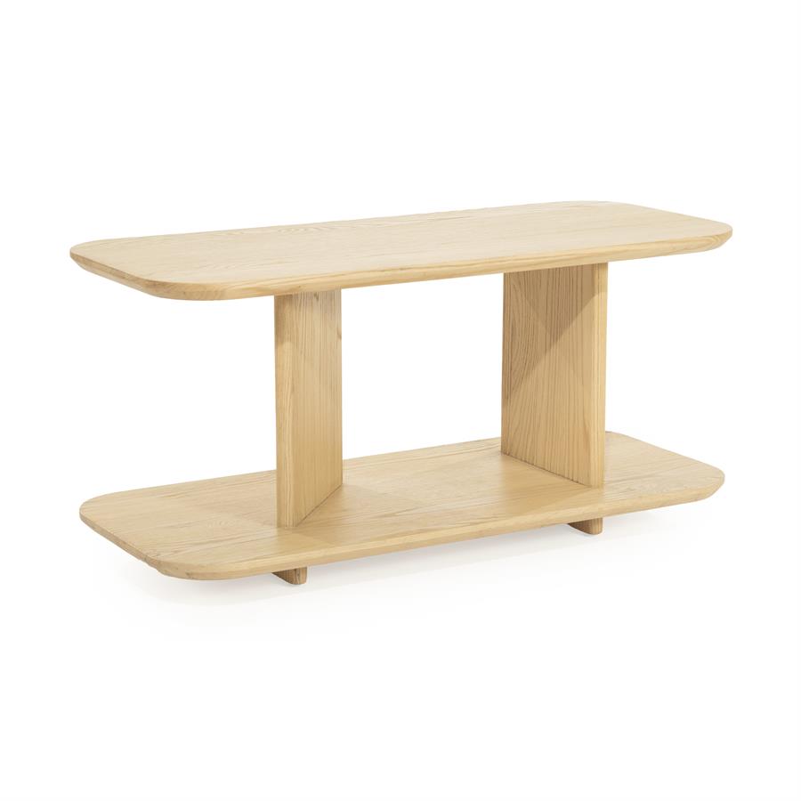 Bijzettafel Ty Eiken 90 x 40cm - Naturel - Afbeelding 14