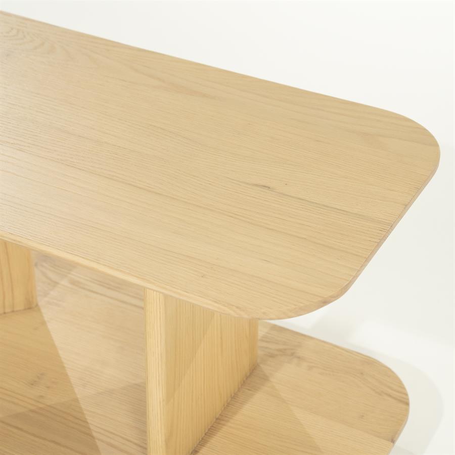 Bijzettafel Ty Eiken 90 x 40cm - Naturel - Afbeelding 15