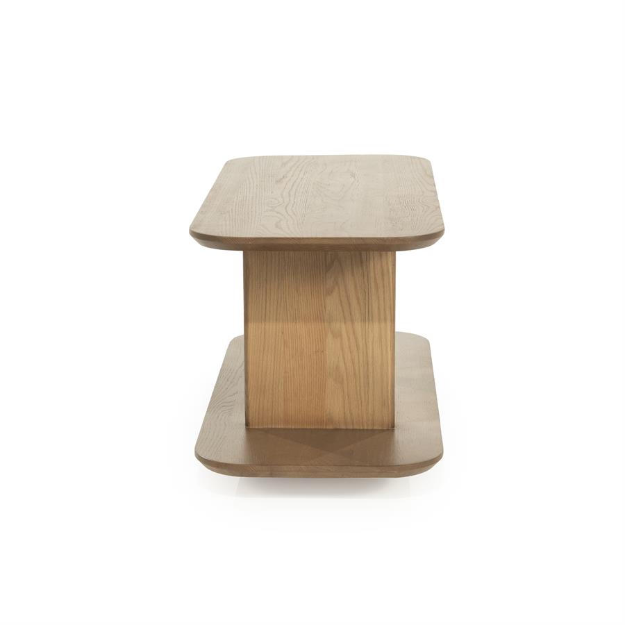 Bijzettafel Ty Eiken 90 x 40cm - Bruin - Afbeelding 12