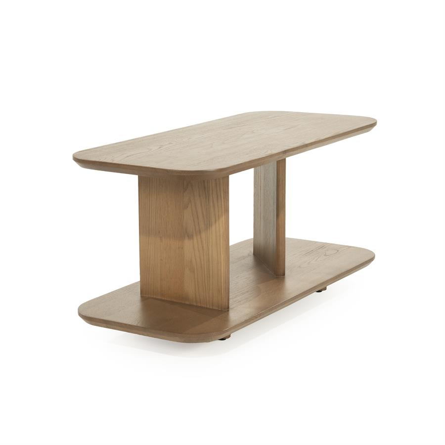 Bijzettafel Ty Eiken 90 x 40cm - Bruin - Afbeelding 13