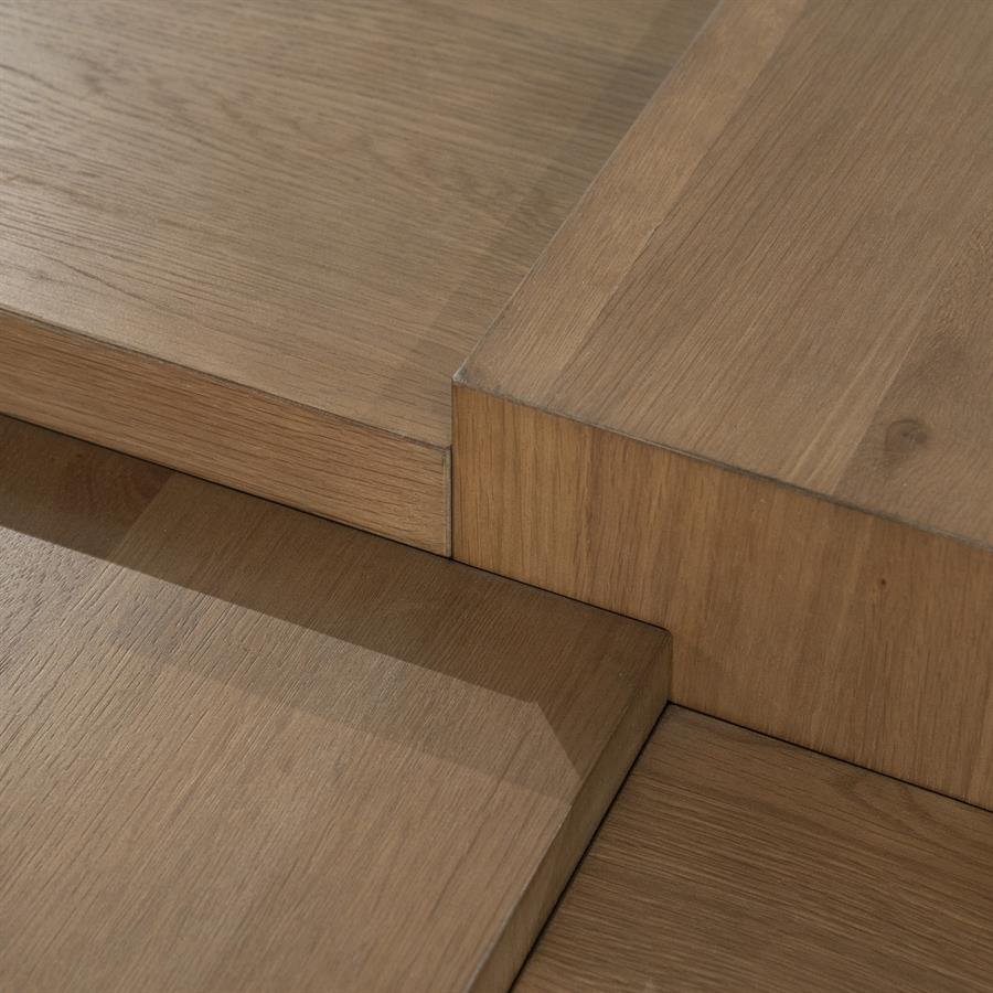Vierkante Salontafel Quinten - bruin 80 x 80 cm - Afbeelding 14