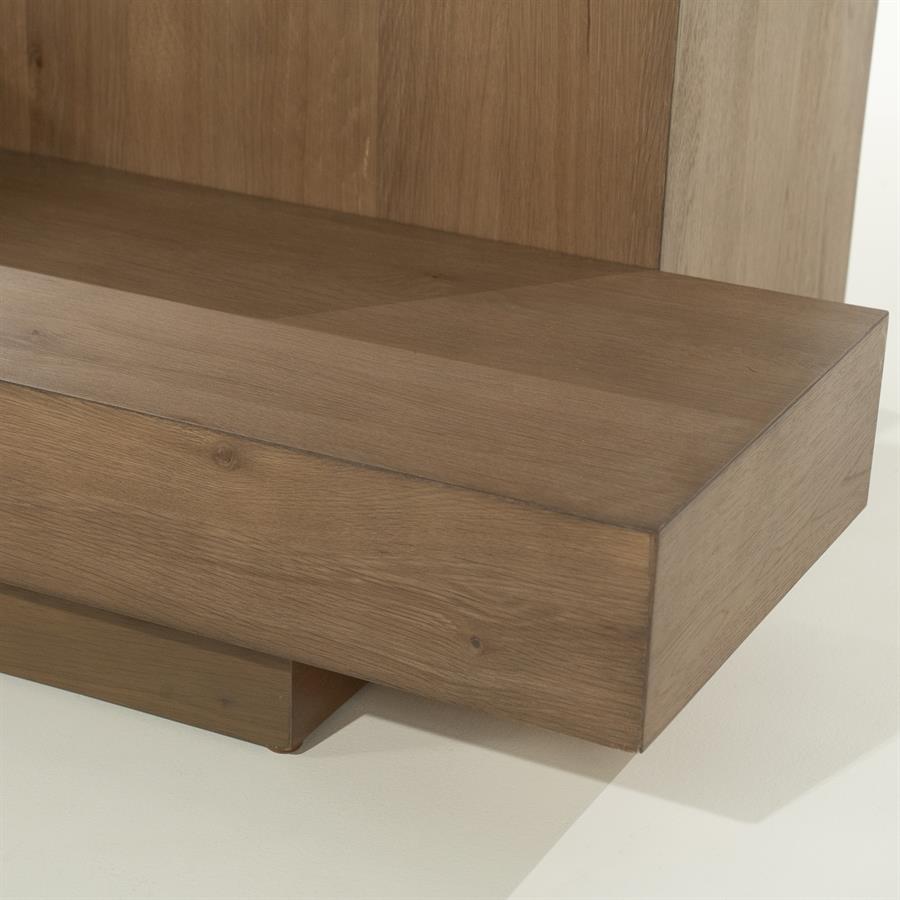 Rechte Salontafel Quinten - bruin 140 x 75 cm - Afbeelding 16