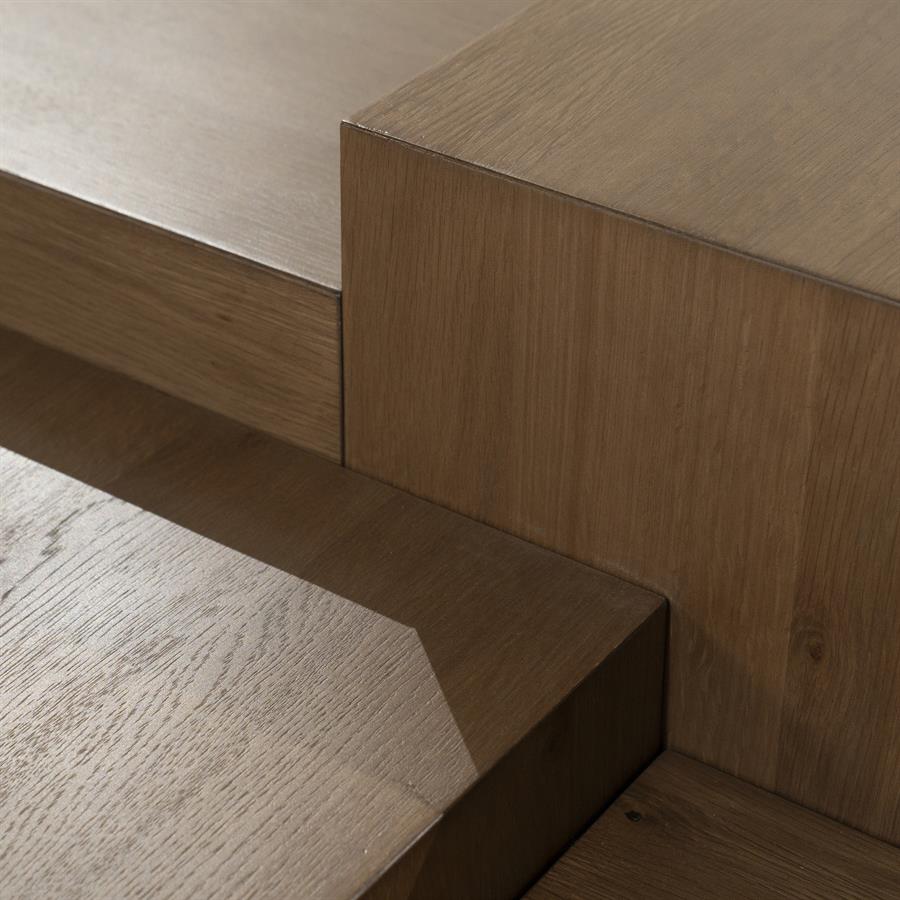 Rechte Salontafel Quinten - bruin 140 x 75 cm - Afbeelding 17