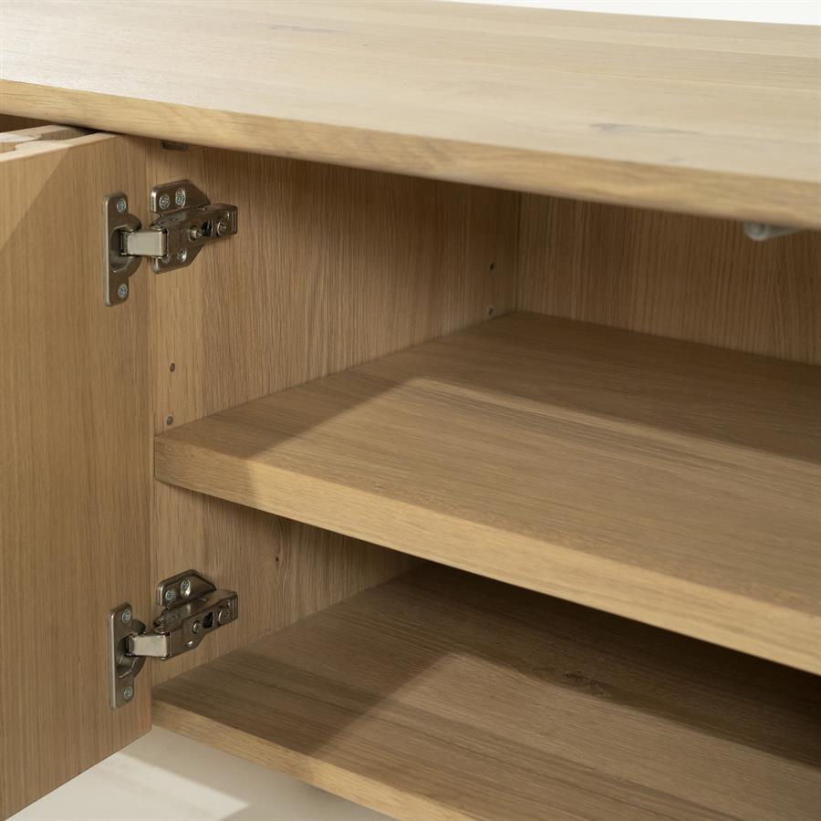TV meubel Jake Eikenhout 264 cm - naturel - Afbeelding 21