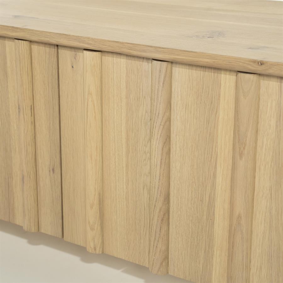 TV meubel Jake Eikenhout 264 cm - naturel - Afbeelding 22