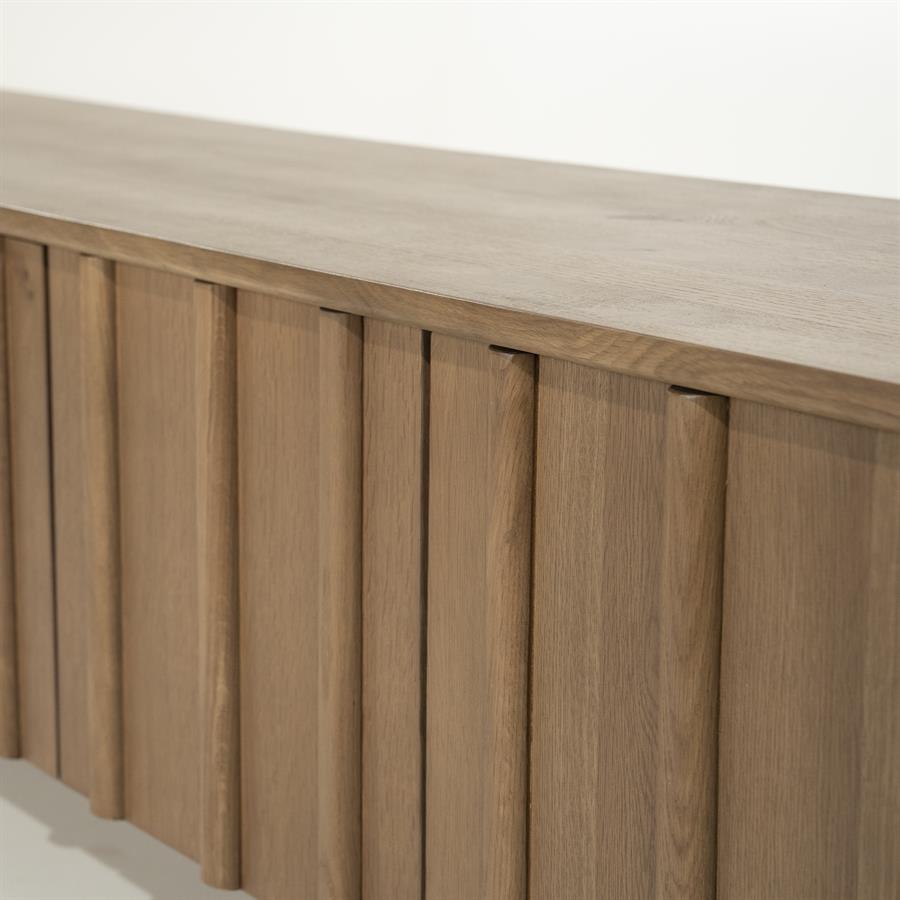 TV meubel Jake Eikenhout 264 cm - bruin - Afbeelding 9