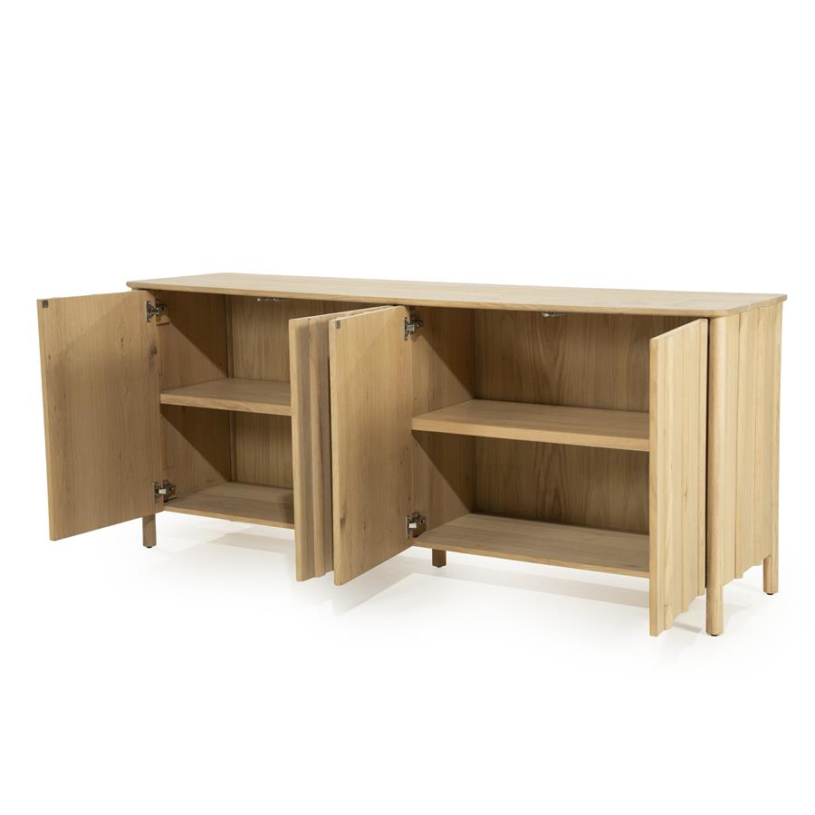 Dressoir Jake Eikenhout 183cm - Naturel - Afbeelding 21