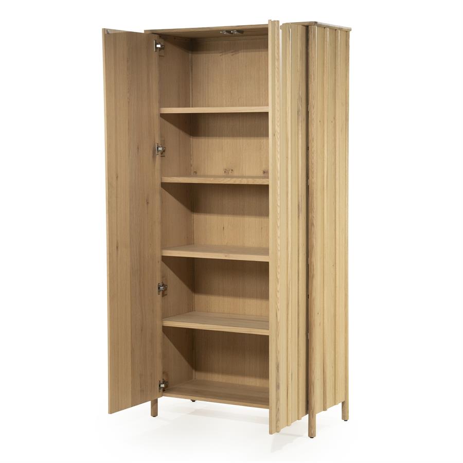 Opbergkast Jake Eikenhout 210 x 102cm - Naturel - Afbeelding 26