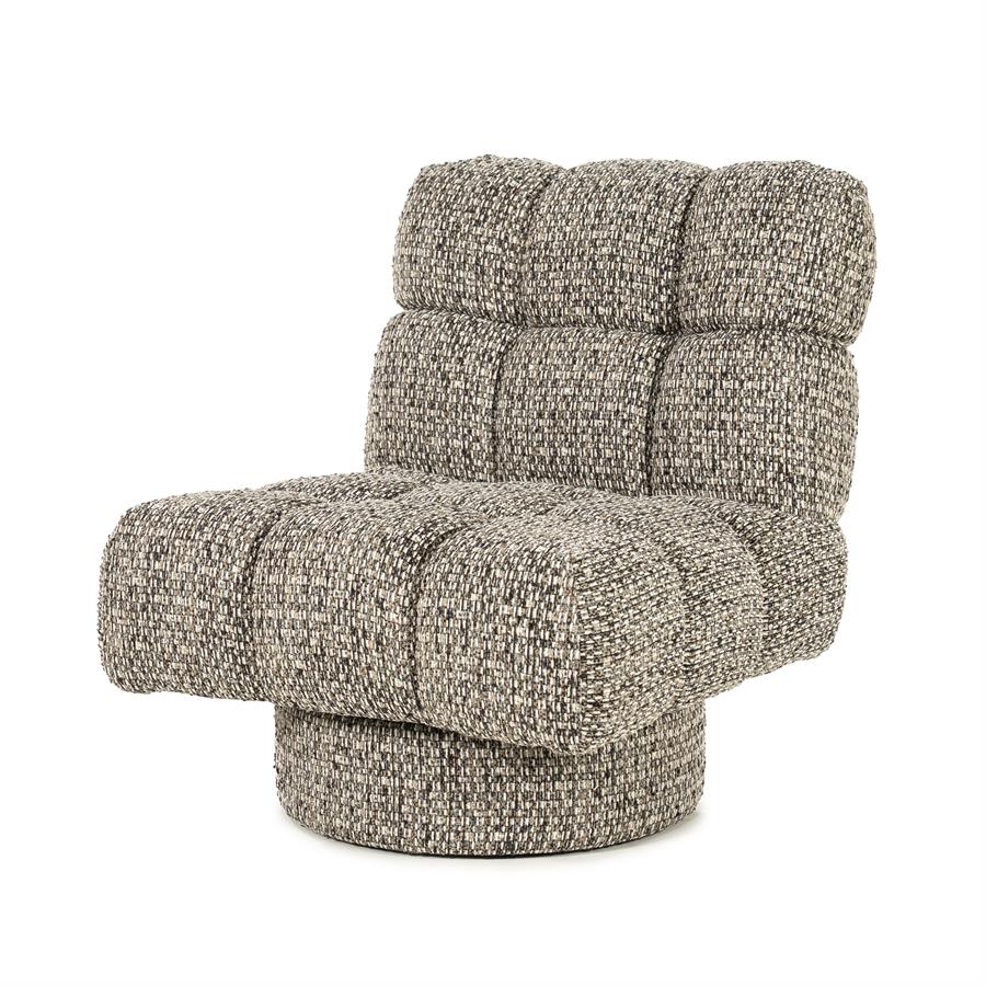 Fauteuil Fenna Geweven stof - Taupe