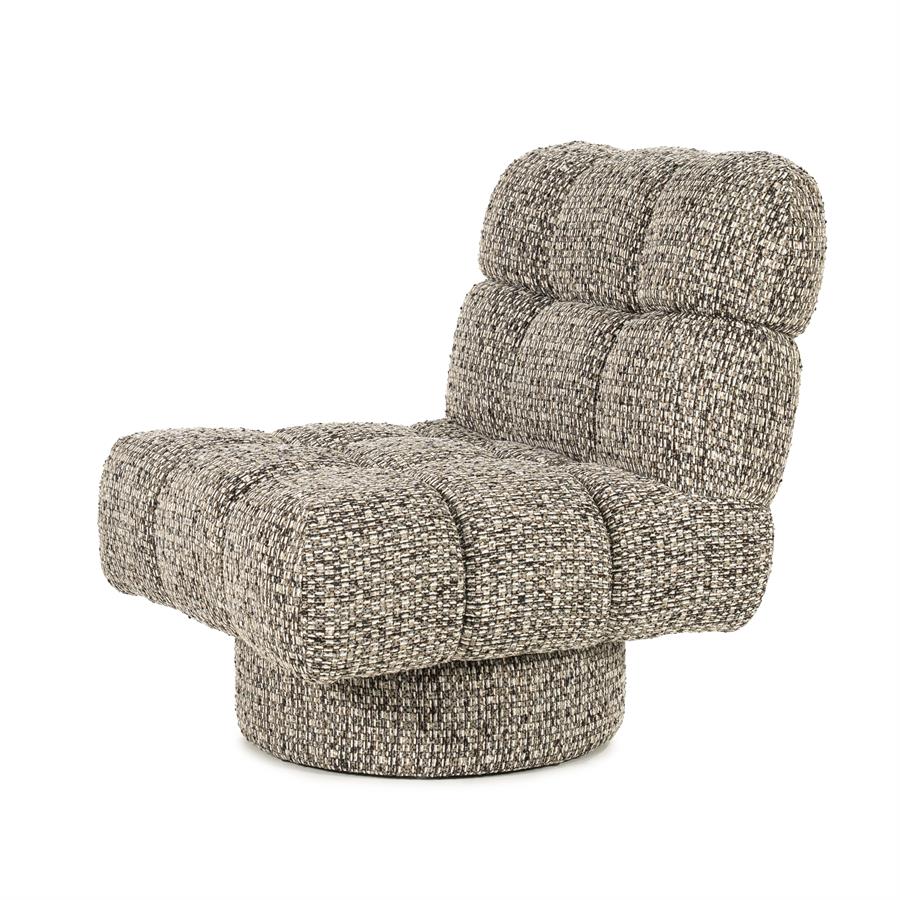 Fauteuil Fenna Geweven stof - Taupe - Afbeelding 2