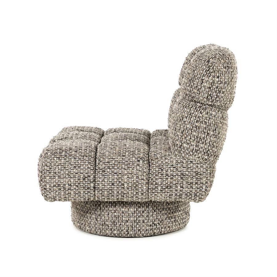 Fauteuil Fenna Geweven stof - Taupe - Afbeelding 3