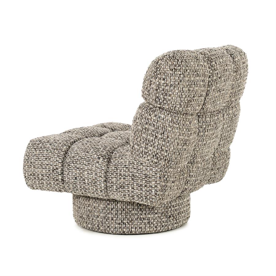Fauteuil Fenna Geweven stof - Taupe - Afbeelding 4
