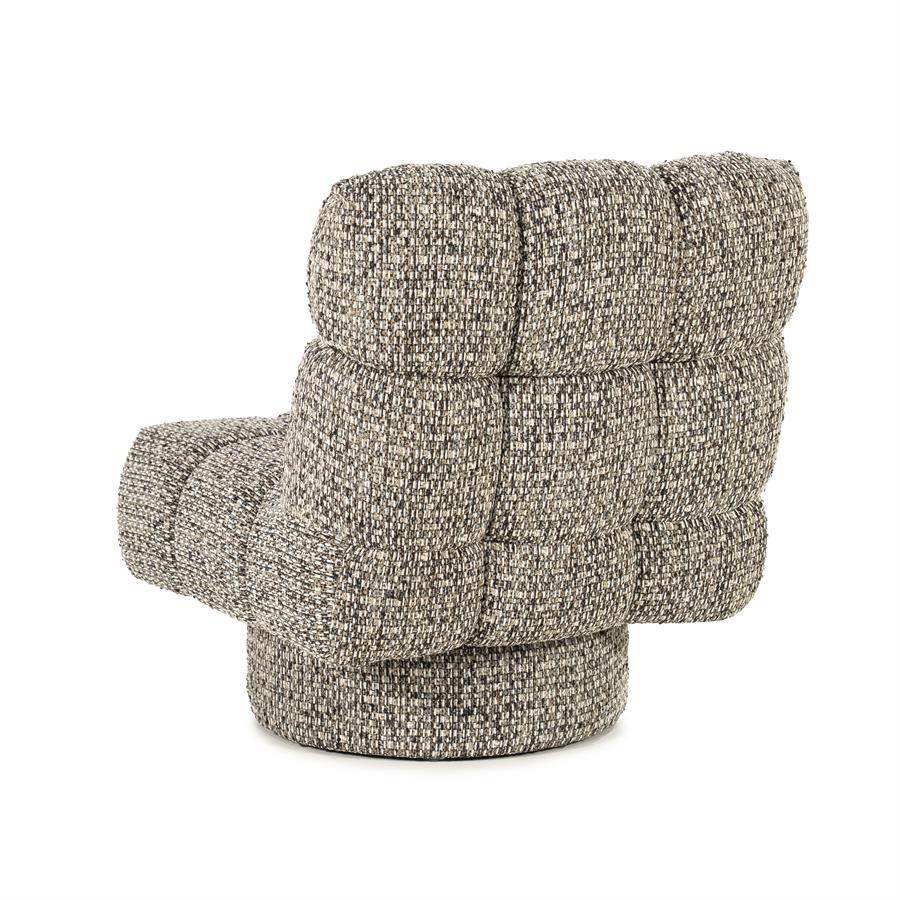 Fauteuil Fenna Geweven stof - Taupe - Afbeelding 5
