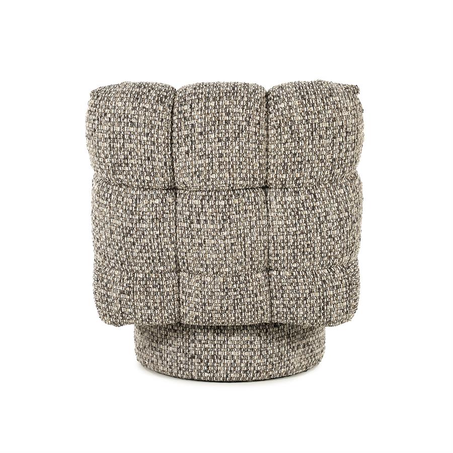 Fauteuil Fenna Geweven stof - Taupe - Afbeelding 6
