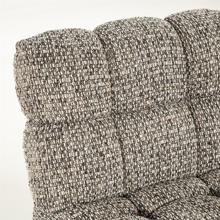 Fauteuil Fenna Geweven stof - Taupe - Afbeelding 8