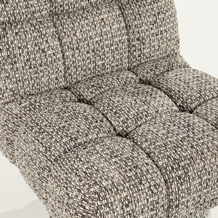 Fauteuil Fenna Geweven stof - Taupe - Afbeelding 9