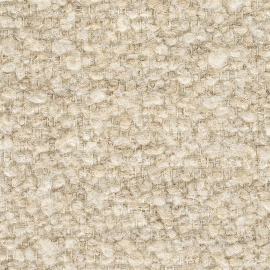 Poef George Bouclé en essenhout - Beige - Afbeelding 4