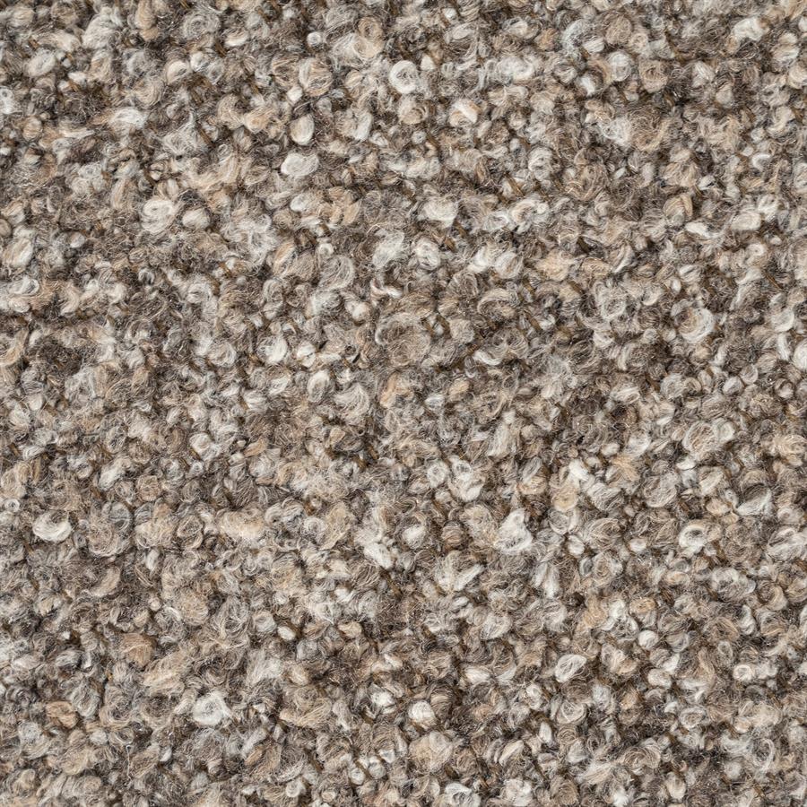 Poef George Bouclé en essenhout - Taupe - Afbeelding 4