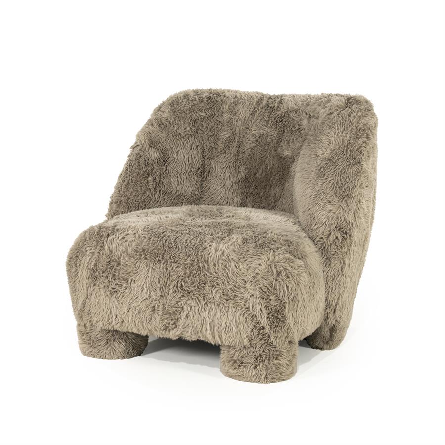 Fauteuil Samson Fluffy - Taupe