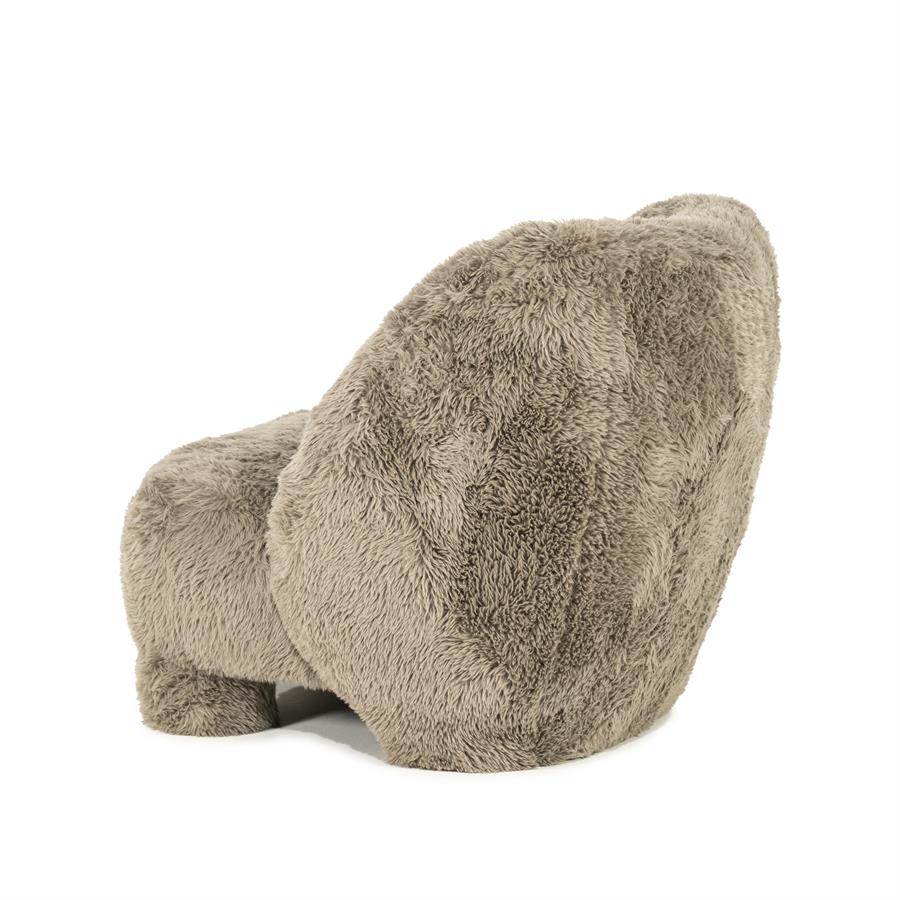 Fauteuil Samson Fluffy - Taupe - Afbeelding 4