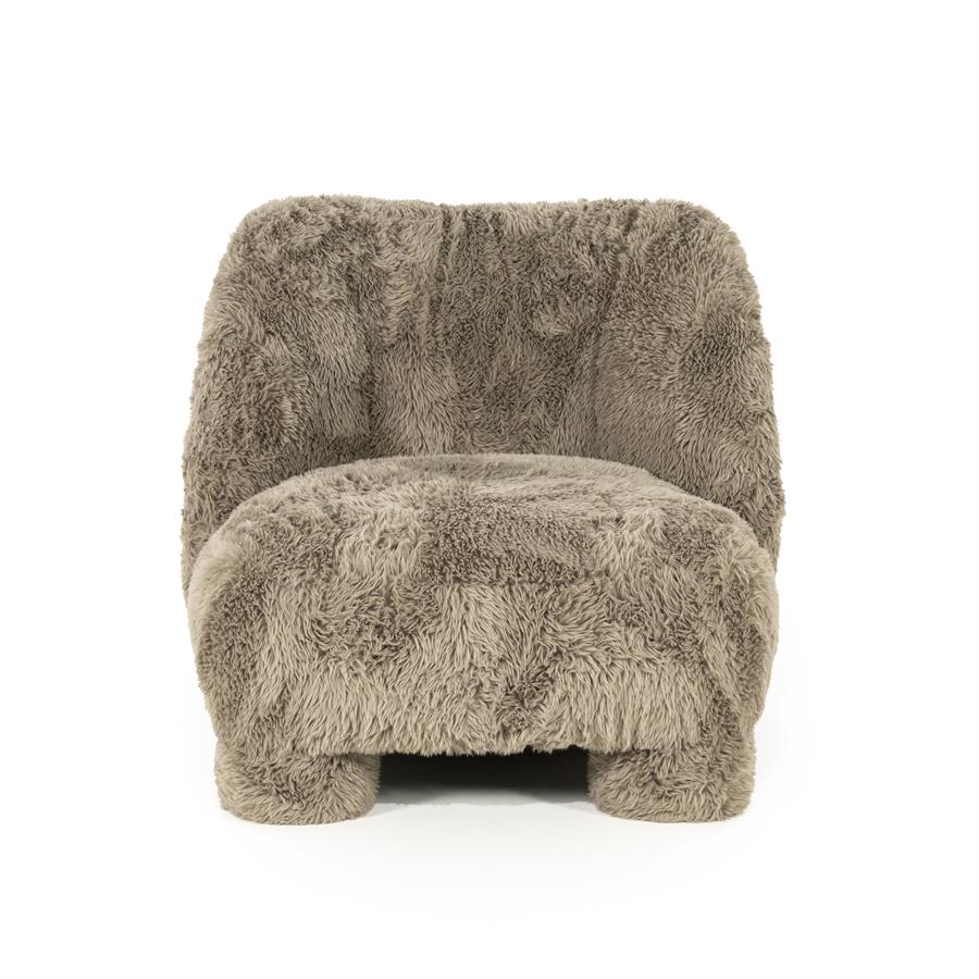 Fauteuil Samson Fluffy - Taupe - Afbeelding 7