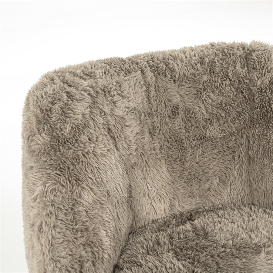 Fauteuil Samson Fluffy - Taupe - Afbeelding 8
