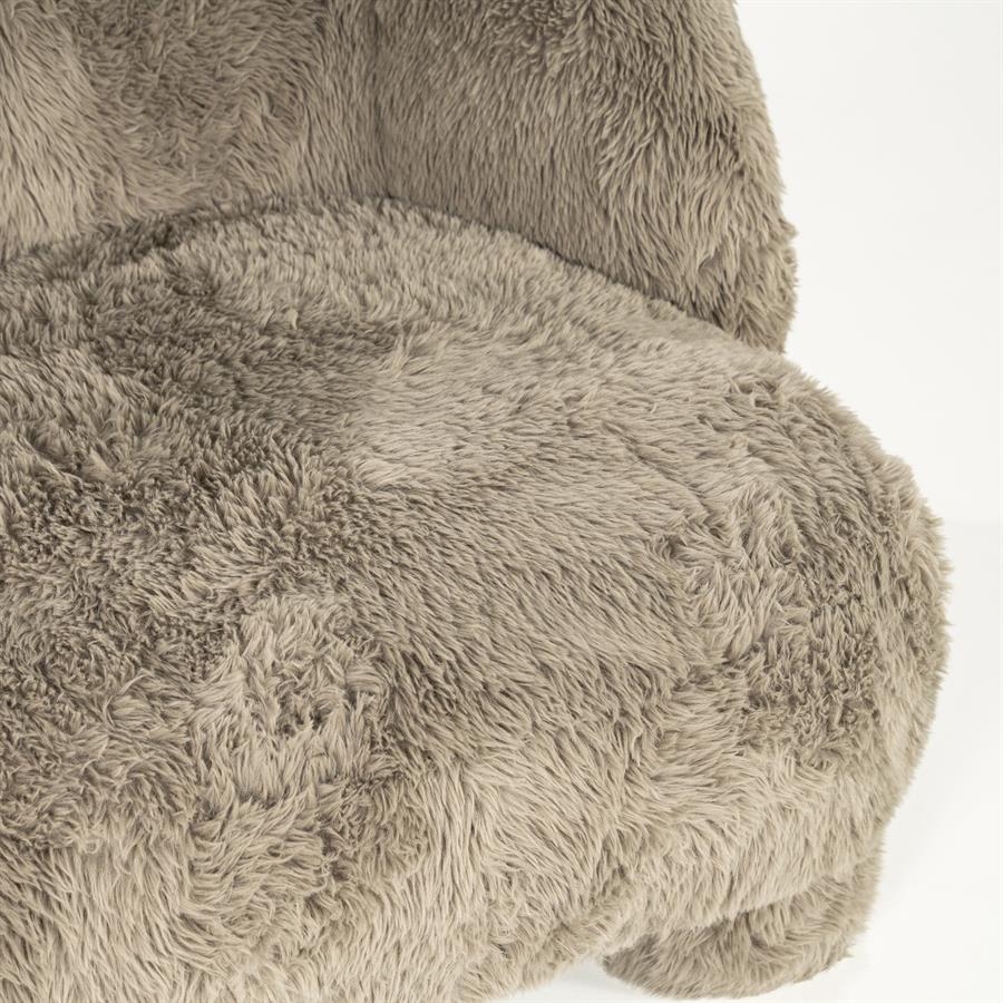 Fauteuil Samson Fluffy - Taupe - Afbeelding 9