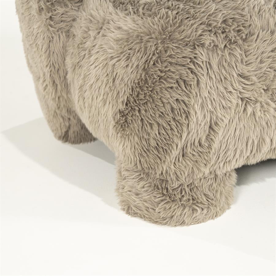 Fauteuil Samson Fluffy - Taupe - Afbeelding 10