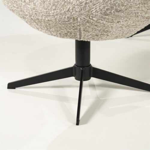 Fauteuil Ryan Met hocker Bouclé - Taupe - Afbeelding 16