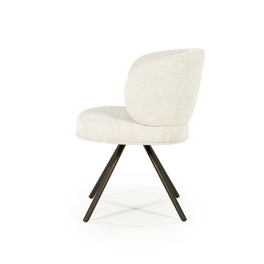 Draaibare Eetkamerstoel Jayson - Beige - Afbeelding 3